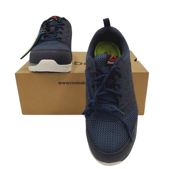 REEBOK NWT Men’s IOB Navy Blue Sneakers Alloy Size: 7.5 US UNISEX - Picture 2 of 8